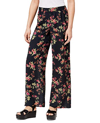 Juniors Printed Wide Leg Soft Pants