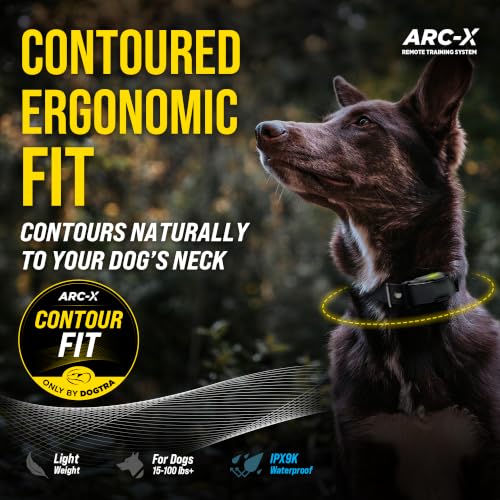 Image of Dogtra ARC-X E-Collar for Dog Training - 3 /4 Mile Range, for Dogs 15 lbs+, Slim Design, IPX9K Waterproof, 100 Stimulation Levels, Vibration, Tone, Rechargeable - Dog Owners and Professional Trainers