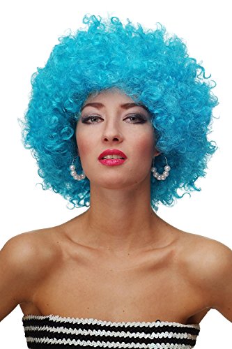 WIG ME UP - Perruque Afro, Bleu Clair, Style Hair Tokyo, Funk, Disco PW0011-P131