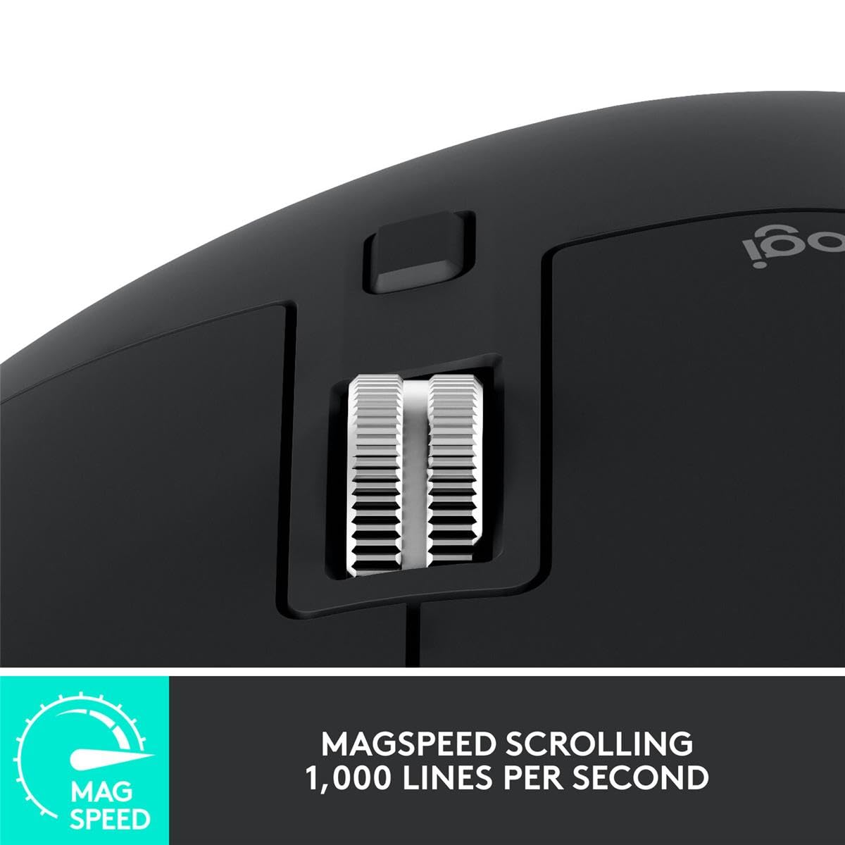 Logitech Mx Master 3s Performance Wireless Mouse - Maus - Ergonomisch - Optisch - Kabellos - Bluetooth, 2,4 Ghz - Logitech Logi Bolt UsB-Receiver - S