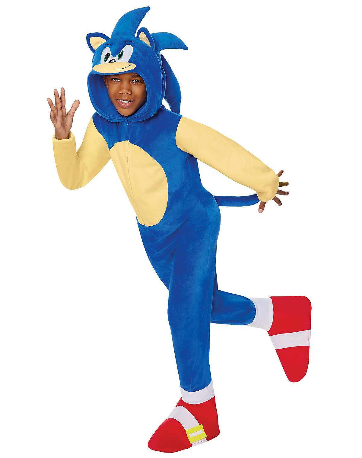 Spirit Halloween Kids Sonic the Hedgehog Jumpsuit Costume, Boys