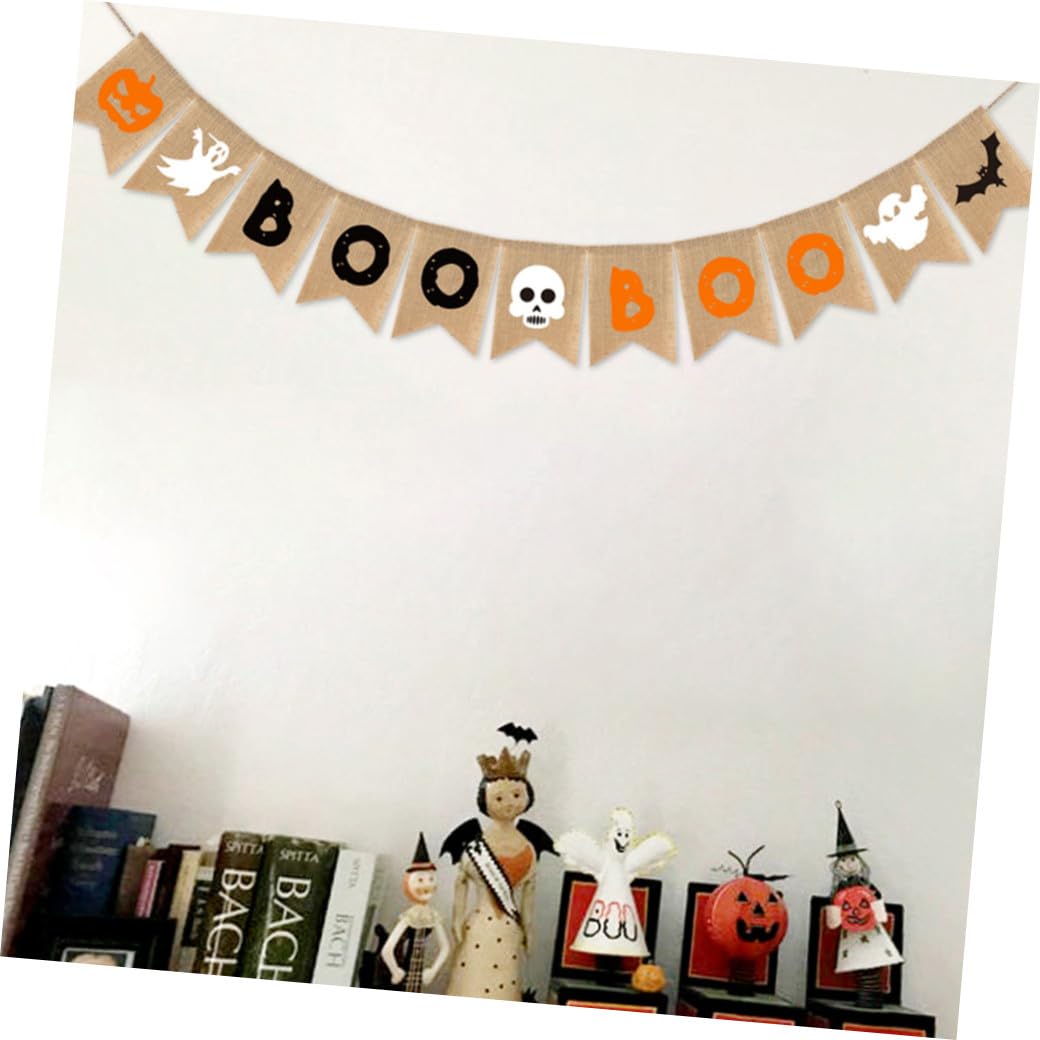 Bandera Decorativa Halloween 3 Banderines Adorno De Fiesta Decoración De Fiesta