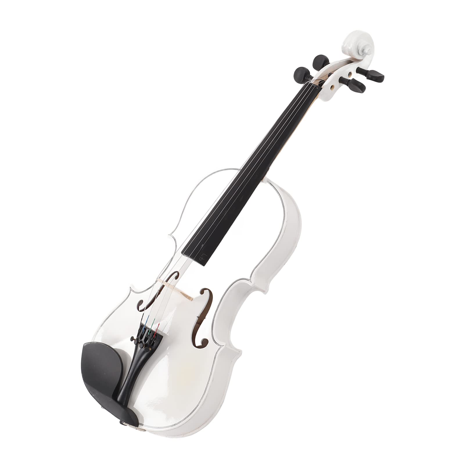 Violino 4/4, fatto a mano, in legno massello di tiglio, bianco, con e colofonia, set di violino per principianti, per studenti, adulti, principianti, pratica a casa, lezioni di musica, progetti
