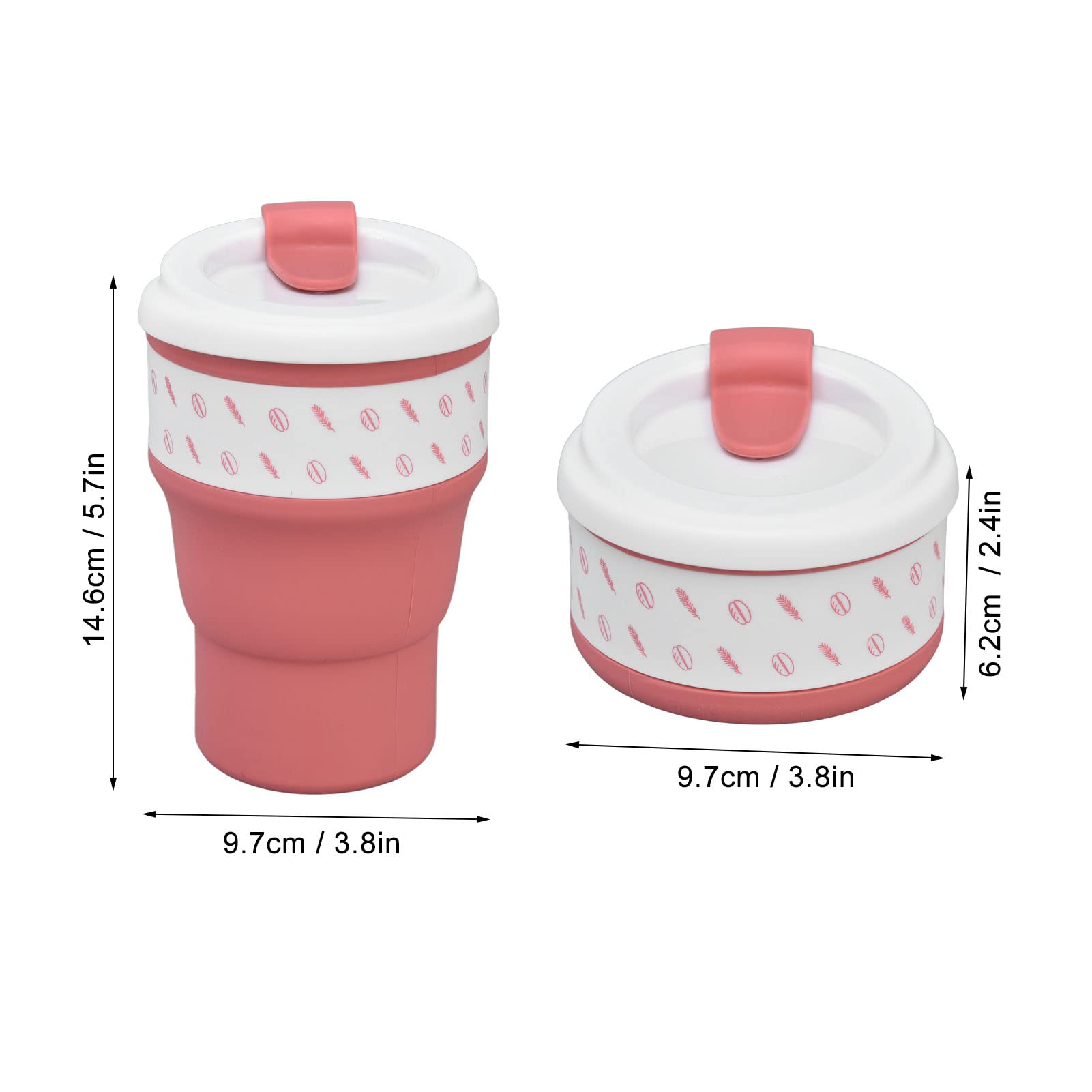 ZORILO Lustige Tasse Kaffeetasse Geburtstag Weihnachten Geschenk Faltbare Kaffeetasse Faltbare Reisebecher Wiederverwendbar für Camping