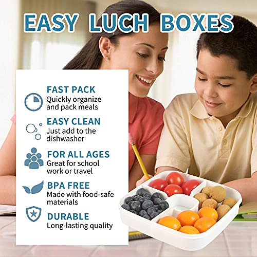 Shopwithgreen 52 Oz To Go Salad Container Lunch Container, Bpa-Free, Berry Boxes Keep Fresh Produce Saver Food Storage Containers With Leak-Proof Lids - Clear, 50 Oz ，Microwave Safe (Blue) #TOP2