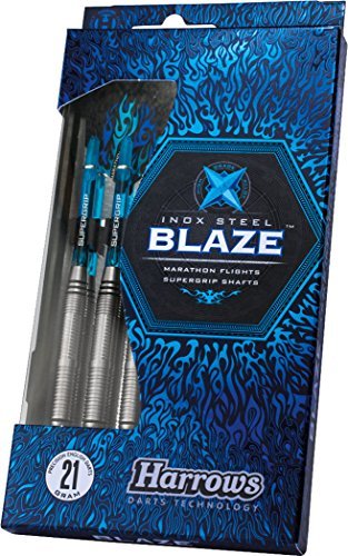 Only Sports Gear Juego de dardos de acero Blaze Inox (21 - 24 g), multicolor, 21gram Cover