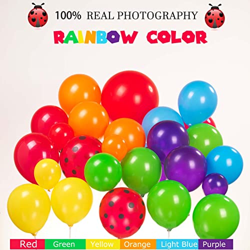 Rainbow Balloon Garland Arch Kit 140Pcs Assorted Colors With Watermelon School Bus Sun And Cloud Mylar Balloons For Cocomelon Birthday Summer Kid Party Decorations #TOP1