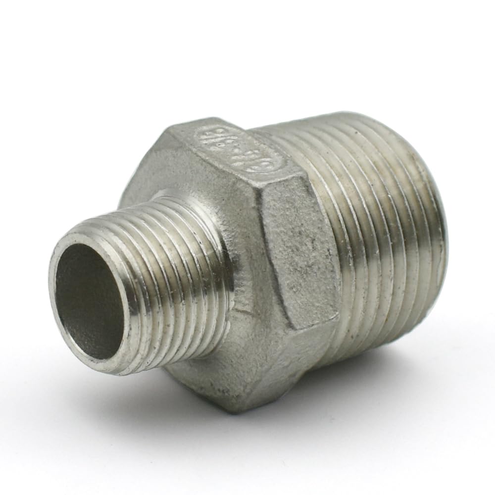 Adattatore BSP Filettatura Raccordo Tubo In Acciaio Inox 304 - Adattatore Filettatura BSP Femmina-Maschio, 1" A 1/2" Adattatore Bspp - Foto 7