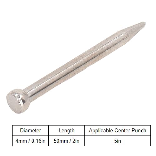 Miniatura 4 de Kadimendium Puntas de perforación central, juego de 20 unidades de punzón central de acero aleado resistente al desgaste, juego de 20 unidades para
