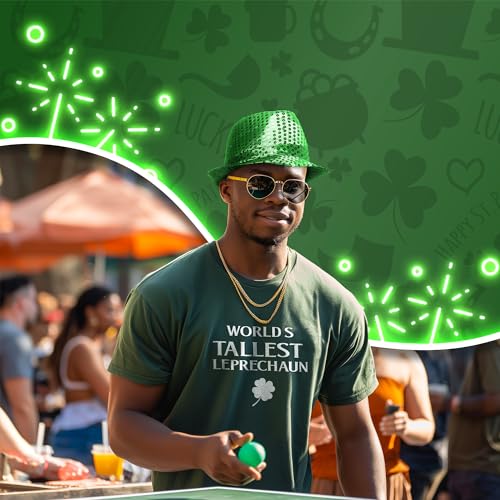 Glittering-Green-Sequin-Fedora-St-Patricks-Day-Party-Hat-for-Celebrations-Stylish-Nights-Out