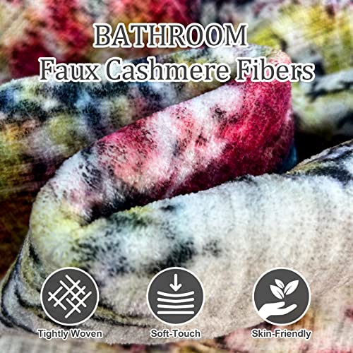VK VK·LIVING Machine Washable Rug 8\'x10\' Vintage Design Washable Area Rugs with Non Slip Rugs for Living Room Bedroom Traditional Woven Rug Carpet Stain Resistant Dining Office Boho Rug (Blue Yellow) - Thumbnail 4