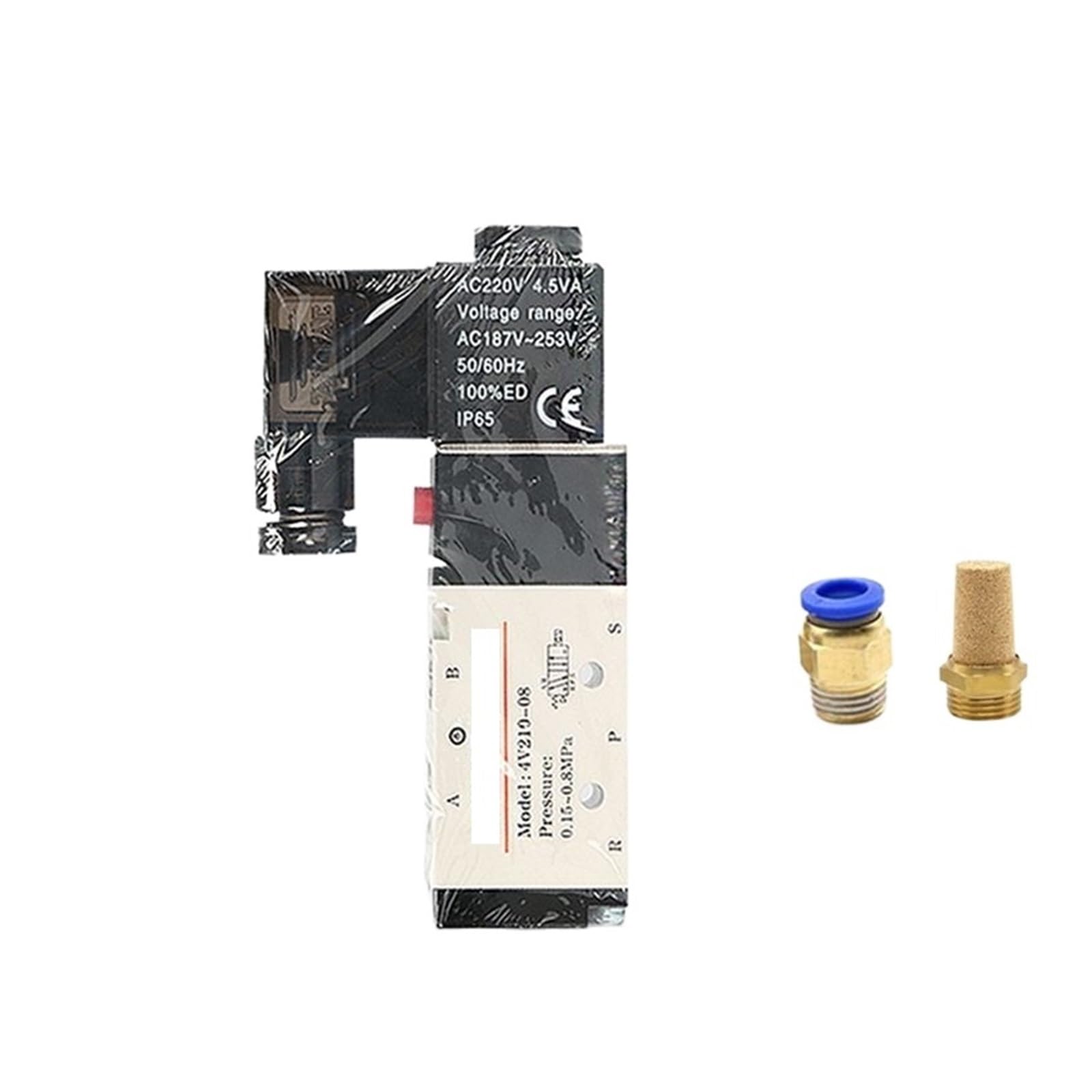 Distributeur pneumatique 4V210 08 12V action rapide avec raccordement 8mm