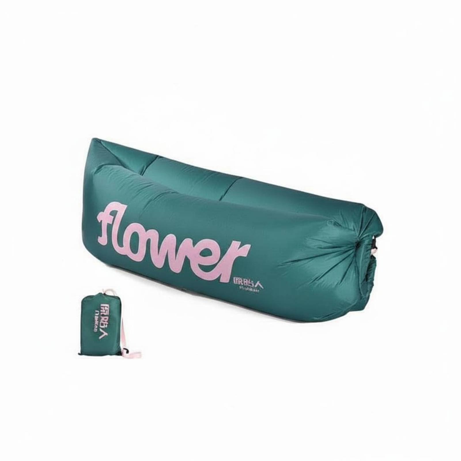 Lightweight Air Sofa No Pump Needed Inflatable Lounger Quick Inflation Lazy Bag Lounger Foldable for Camping, Music Festivals, Picnics, Backyard, Flower-image-29