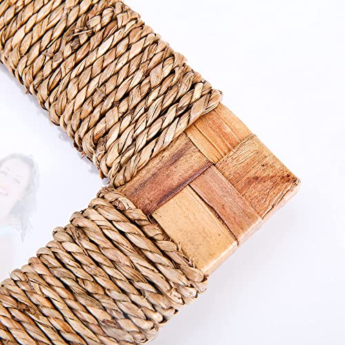 2 Pack, Tabletop Picture Frame 4X6, Display Photo, Square Wood Real Glass #TOP5