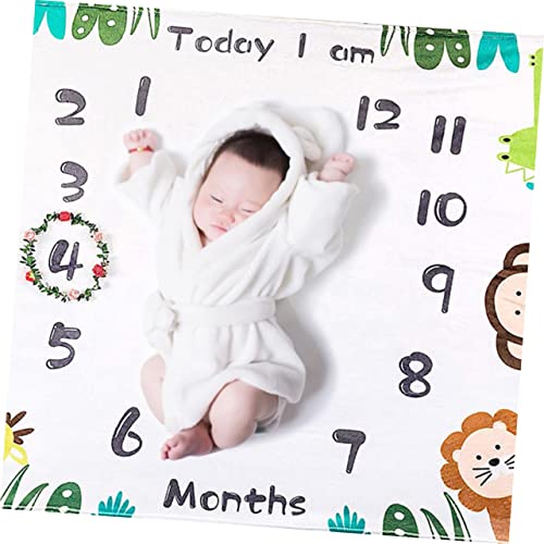 Couverture Flanelle pour Photographie de Bébé avec Accessoires de Célébration Plaid HEMOTON - 7