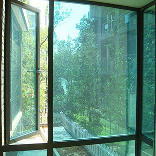 Hohofilm Green Silver Mirror Window Film 17.7Inches X 78.7Inches One Way Daytime Privacy Window Tint Self Adhesive Solar Film Anti Uv Heat Rejection For Residential #TOP2