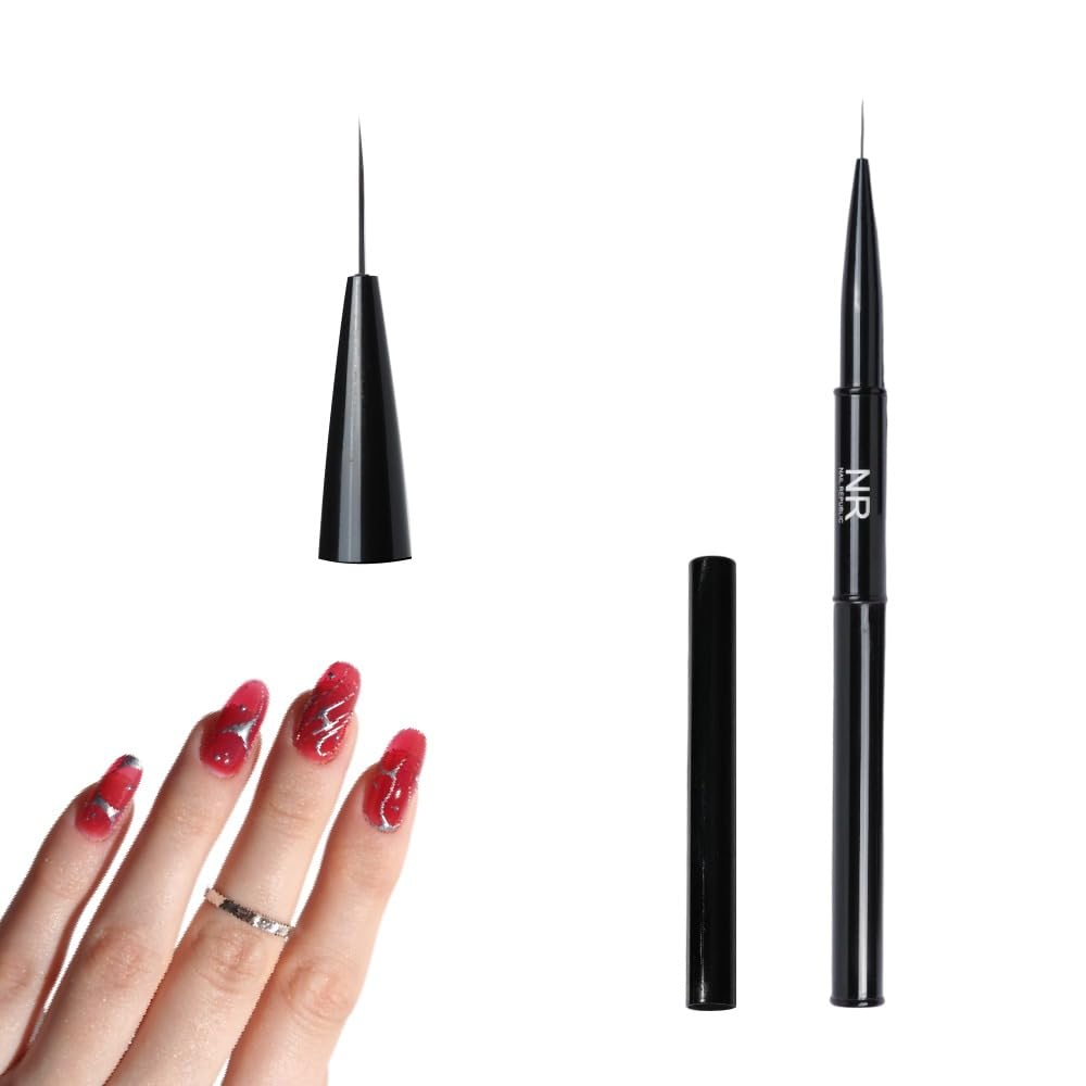 NR NAIL REPUBLIC Nail Brush For Design, Line, Gradient Ombre, For Gel (Line Brush 11 mm)-image-15
