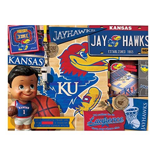 Image of YouTheFan NCAA Kansas Jayhawks Retro Series Puzzle - 500 Pieces
