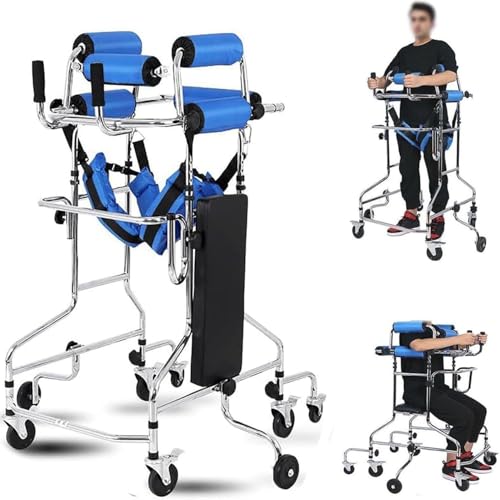 Déambulateur vertical pour victime d'AVC et hémiplégique avec assise stable