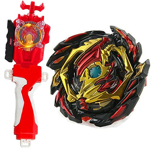 SUPERBLADE Blade Toy Set Battling Game Toys Sparking Launcher Grip Bey Battling Top Burst B-145 DX Starter Venom Diabolos.Vn.Bl Left and Right Launcher Play Blades Gaming Toy Set Gift for Boys 4-8-12+