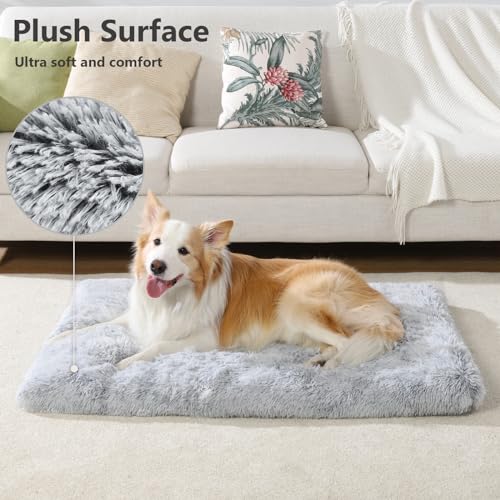 Vonabem Large Dog Bed Crate Pad 36 Inch, Washable Pet Crate Beds Large Medium Small Sized Dogs, Deluxe Plush Anti-Slip Dog Mats For Sleeping thumb #1