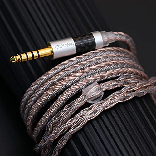 Image of Tripowin Jelly Upgraded 16 Core 21 Wires Per Core Silver-Plated OCC+Alloy Copper Graphene+OCC Mixed Braided Cable for Audiophile Musician (2pin 0.78-4.4mm)