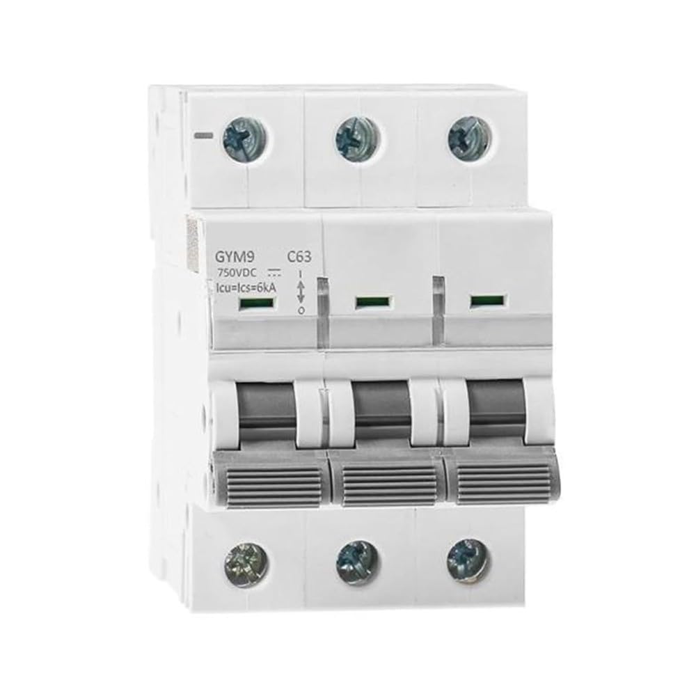 Interruttore Automatico Fotovoltaico CC GYM9 Interruttore Aria Componenti elettrici(GYM9-DC 3P 6A)