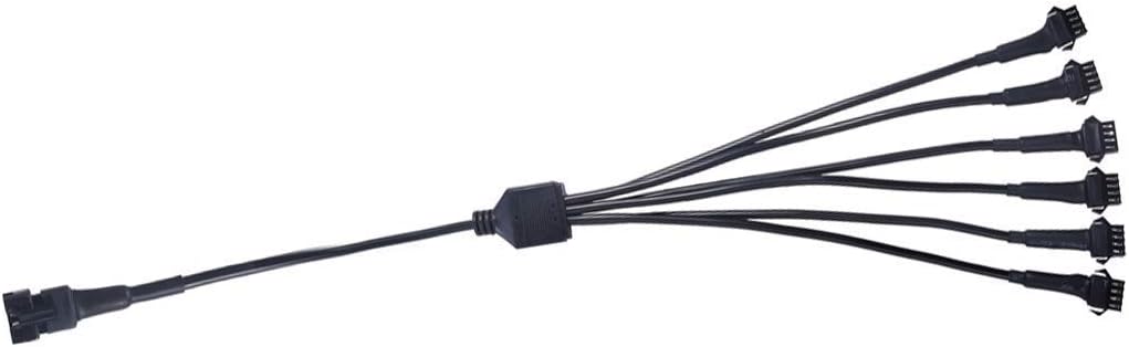 DITRIO 1pcs 1 to 6 Way Splitter for LED Light Strip Multi-Color Neon Strip SPT-6way