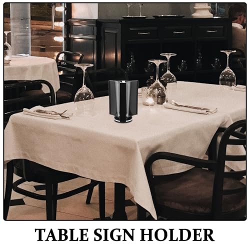 Porte-affiche de table triangulaire transparent idéal pour valoriser les menus de restaurant - 3