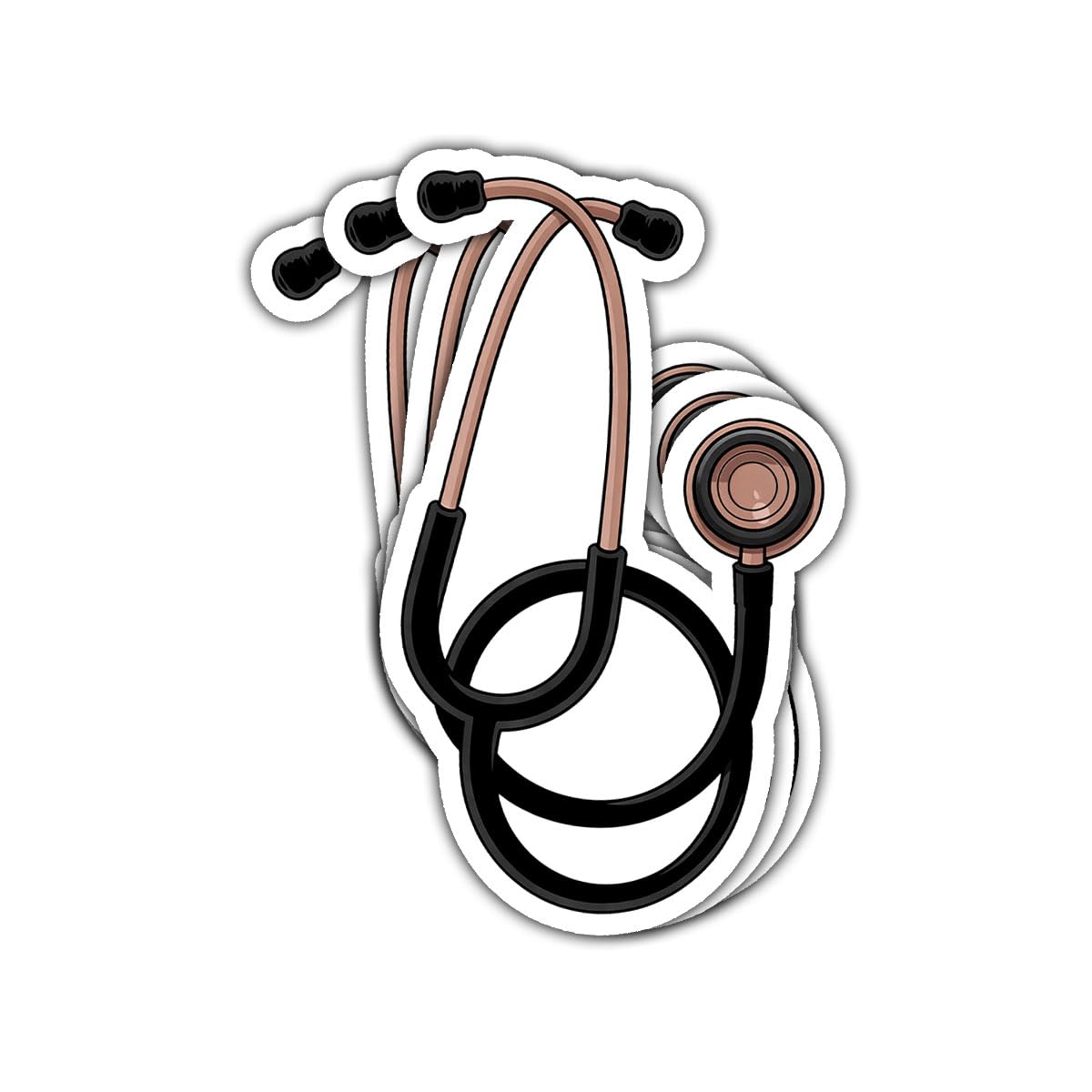 Autocollants stéthoscope en vinyle pour personnaliser les gourdes de infirmières