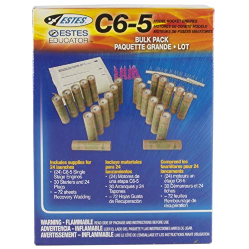 United Model C6-5 Engine Bulk Pack, Includes 24 Model Rocket Engines #TOP1