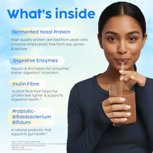 Image of PLIX THE PLANT FIX Super Strength Fermented Yeast Protein- 3 kg | Easy to Digest | 24g Protein /Serve | PDCAAS of 1 | 6.8 - BCAA | Milk Chocolate Flavour (Pack of 3)