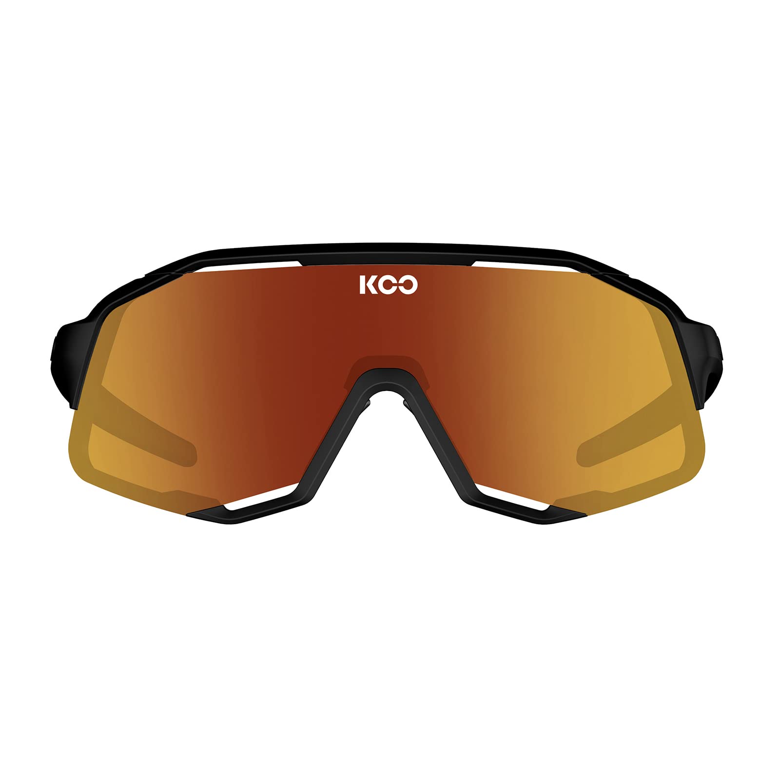 Koo DEMOS MIRROR Black Matt / Red - Lunettes Solaires Cyclisme