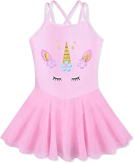 BAOHULU Girl's Skirted Leotards Camisole Cartoon Ballet Tutu Dress - coolthings.us