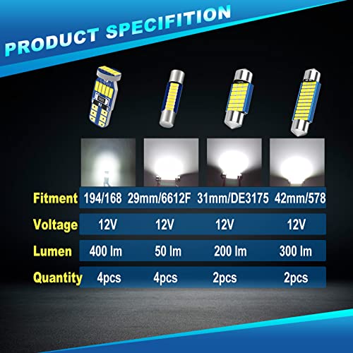 Kit de luces LED interiores para Toyota Tacoma 2005-2021 (12 unidades) miniatura 2