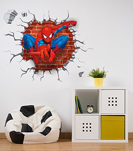 Decals Design Spiderman Super Hero Cartoon Wall Sticker (PVC Vinyl, 60 Cm X 90 Cm X 1 Cm, Multicolour), Self-Adhesive (B01NAGIYQU) Amazon Price History, Amazon Price Tracker