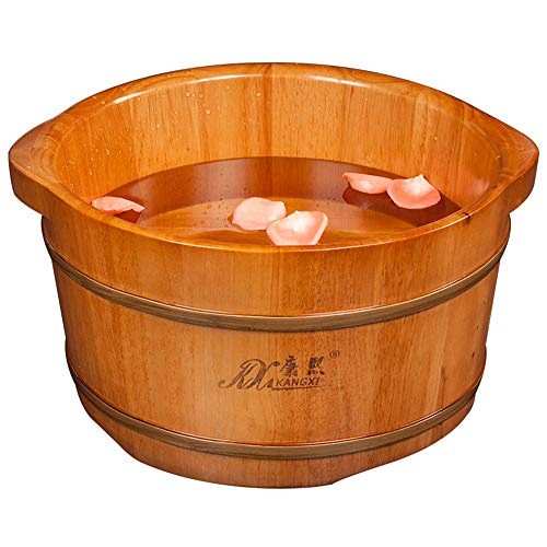 Barril de madera para baño de pies y pedicura