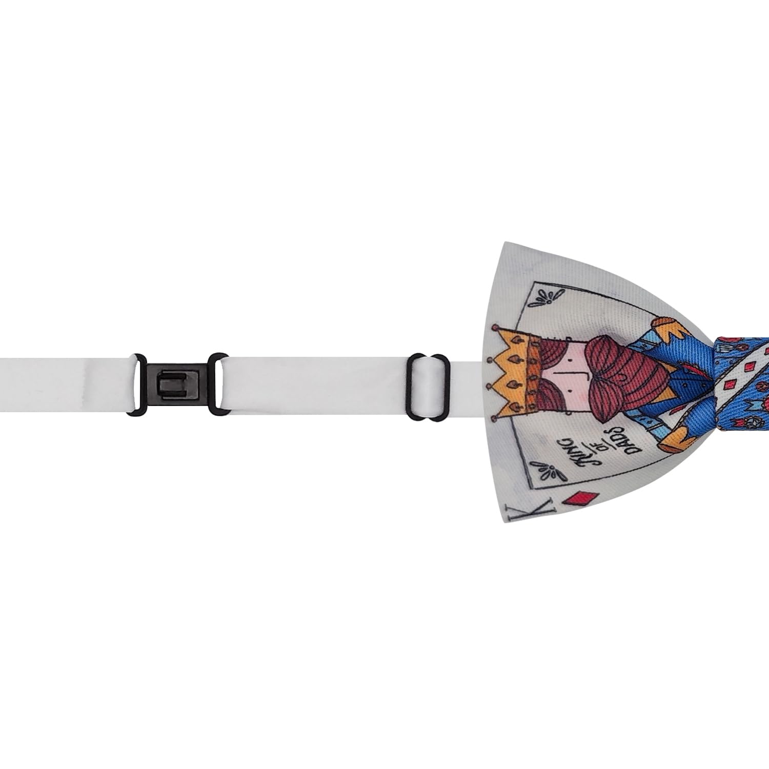 Serie Fashion - Casino Poker Pajarita Divertida para Niño, Novedad de Diseño con Motif de Rey de Diamantes Fiesta Estampada Pajarita