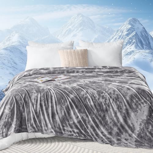 inhand Cooling Blanket King Size Summer Cool Bedding Cold Blanket for Sleeping Hot Sleepers & Adults Lightweight Summer Blanket Double for Bed Sofa Chair200x220cm Grey