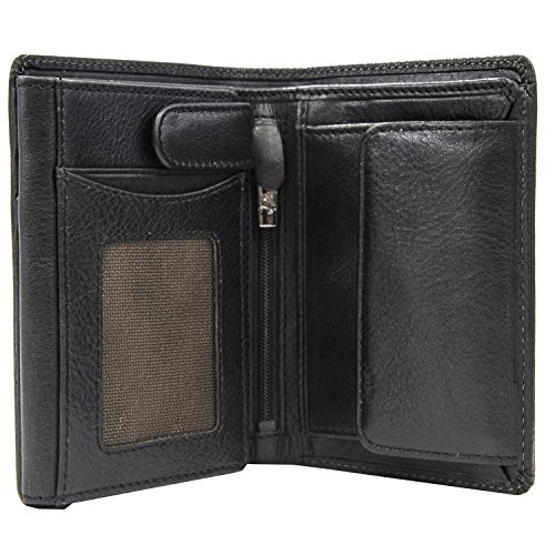 Visconti Tuscany 44 Secure RFID Blocking Genuine Leather Wallet, Black, One Size - Image 3