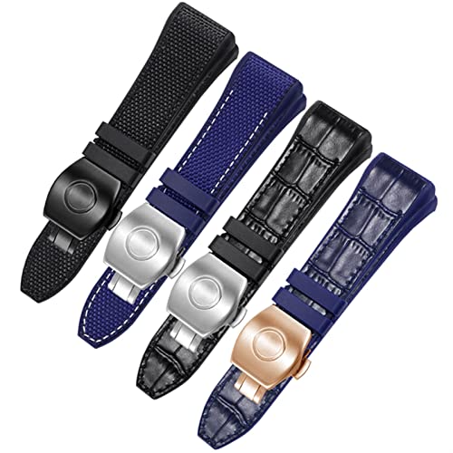 Sangle de montre KLVN Franck Muller V45 28 mm boucle pliante cuir