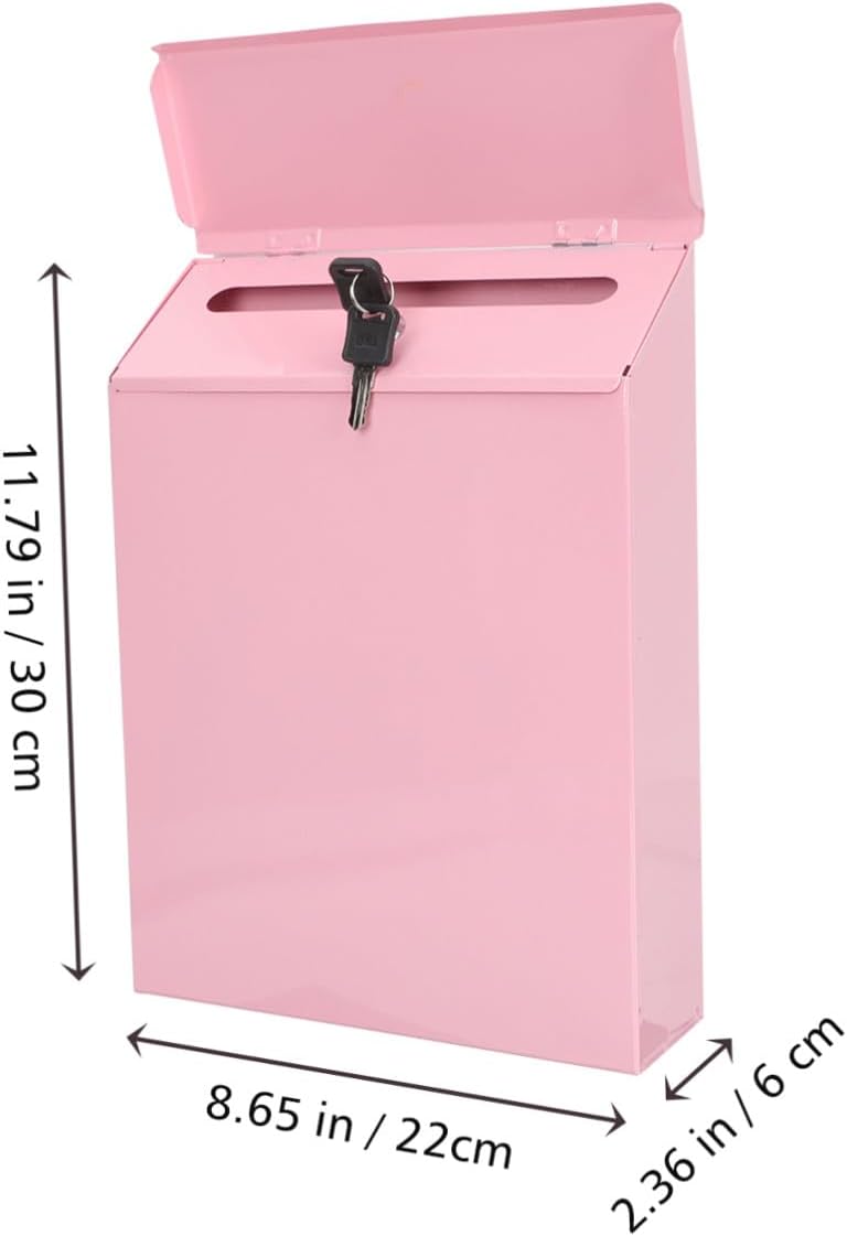 Wall Mounted Mailbox Lock and Accessory Indoor Mail Box Wall Suggestion Box