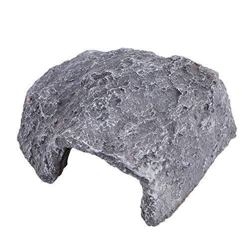 Decoração de paisagem de répteis Aquário Stone Cave Réptil Resin Hiding Cave for Snake Tortoise (Hid