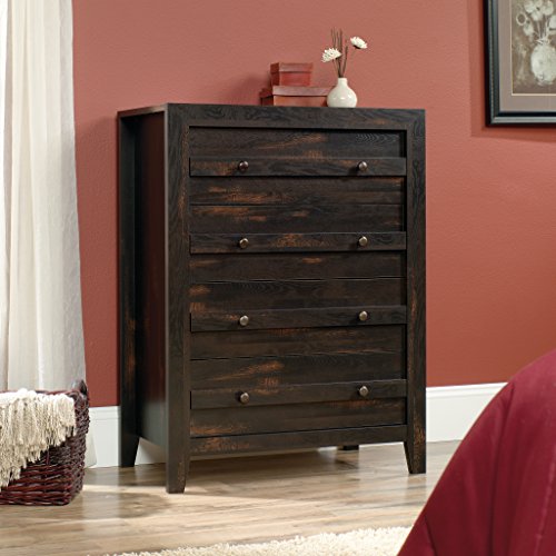 Sauder Dakota Pass 4-Drawer Chest, Char Pine Finish #TOP1