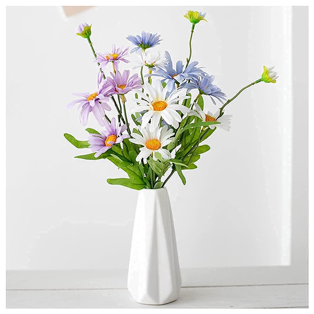 XDLEDMKIZ Artificial Flowers Artificial Flower Small Chrysanthemum Bouquet Decoration Living Room Shop Office Flower Arrangement Fake Flower Decoration Realistic Wedding Flowe
