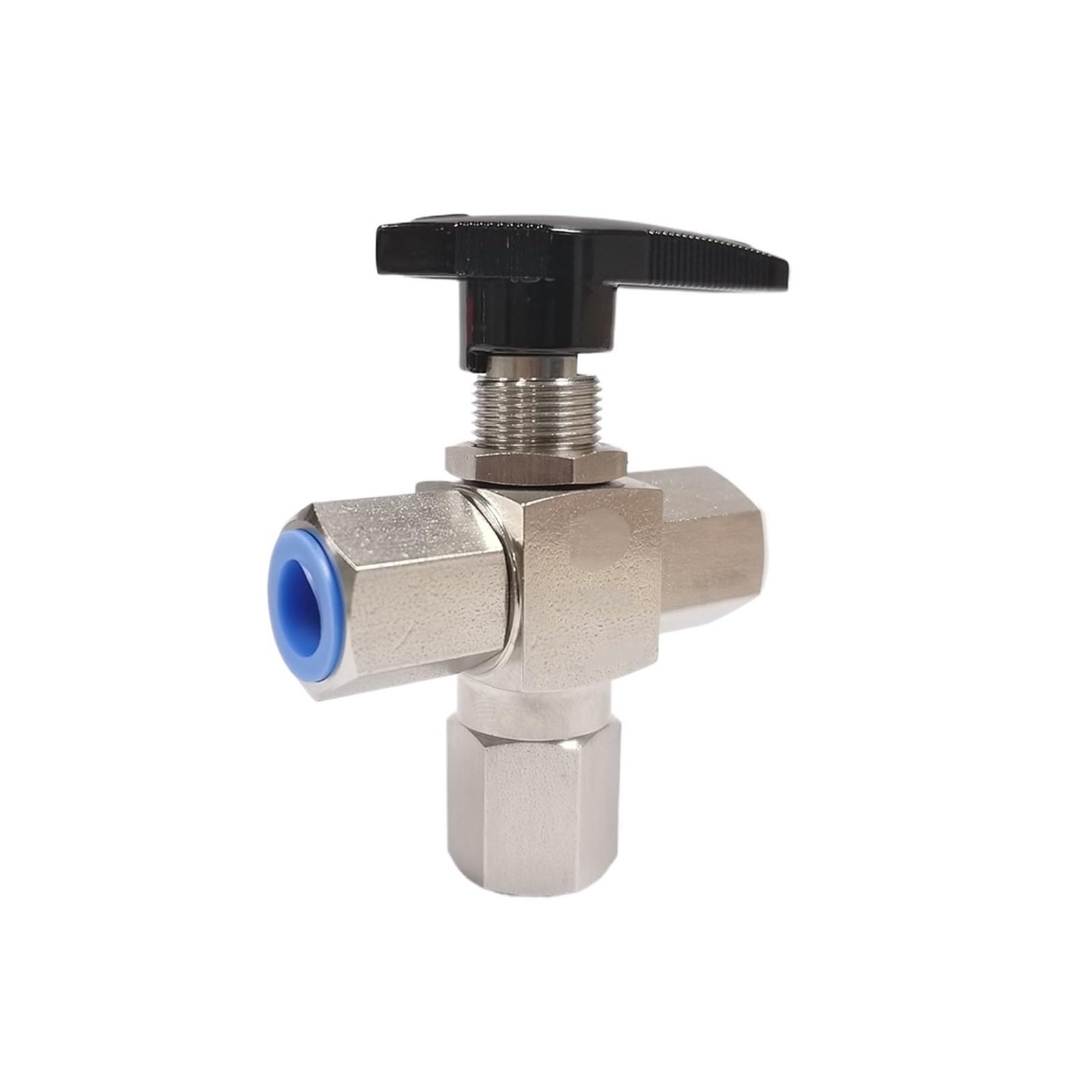 Vanne à bille 3 voies 1/2 pouce NPT acier inoxydable 316 gaz haute pression
