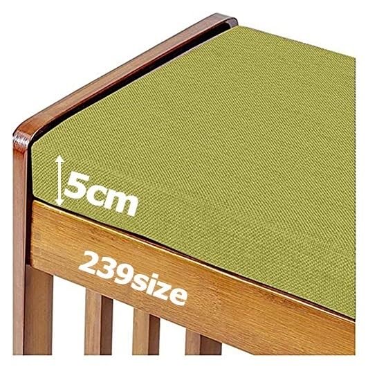 Coussin de banc de jardin vert 30x200 cm imperméable pour intérieur et extérieur