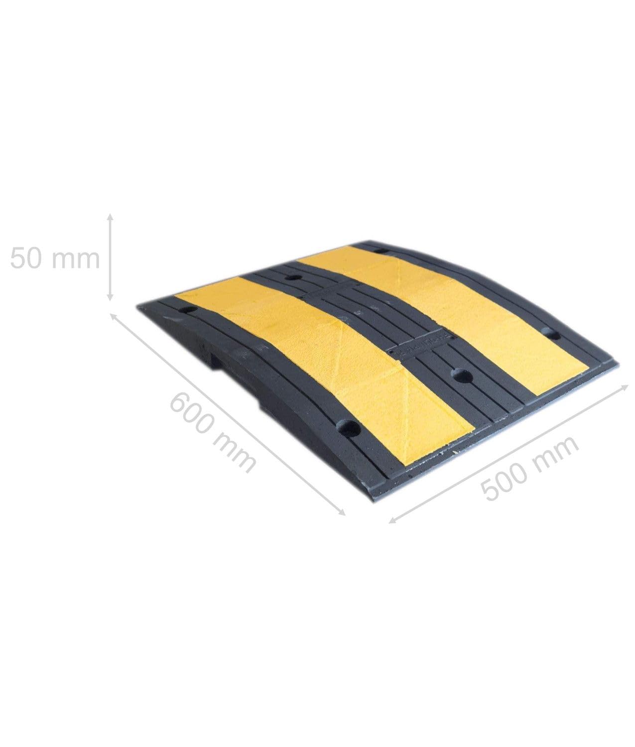Dosso rallentatore di velocità componibile Safemax, elementi riflettenti - dimensioni: 600x500x h50 mm