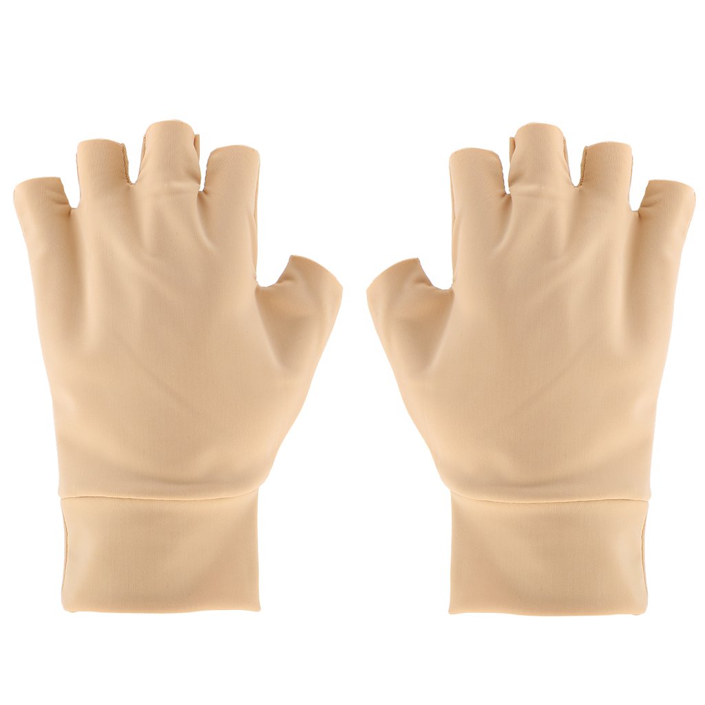 Gazechimp Kompressionshandschuhe (1 Paar) Halb-Finger Handschuhe