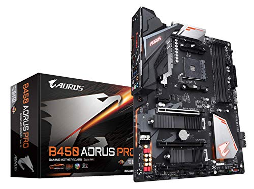 Image of GIGABYTE B450 AORUS PRO Motherboard with Hybrid Digital PWM, Dual M.2 with Dual Thermal Guards, Audio ALC1220-VB,RGB Fusion 2.0